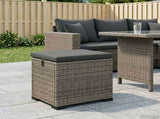 Garden Footstool with Cushion 40 x 30 x 40 cm 42026870