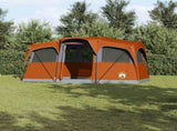 Family Tent with Roof Orange and Orange 435 x 255 x 216 cm 4100687