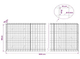 Gabion with 5 mm Wire and 10x10 cm Mesh 800x50x150 cm 3465250