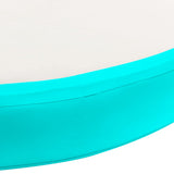 Inflatable Gymnastic Mat with Pump 100x100x15 cm PVC Green 92708