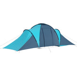 93183 Camping Tent 6 Persons Blue and Light Blue