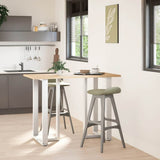 Bar Table Legs T-Shaped 2 pcs White 60x35x cm Steel 4013093