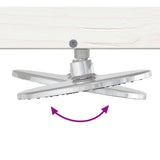 Outdoor Shower 210 cm Solid Pine Wood and Stainless Steel White 886357
