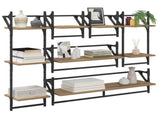 Wall Shelf Set with Shelf 6 pcs Artisan Oak 100 x 25 x 30 cm 882839