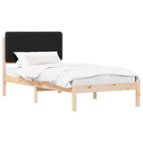 Bed Frame with Upholstered Headboard Black 100 x 200 cm 877931