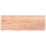 ZNTS Wall Shelf Light Brown 80x30x cm Treated Solid Wood Oak 363663
