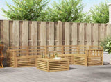 Outdoor Sofa Set 6 pcs White 59 x 59 x 37 cm Solid Acacia Wood 3391864