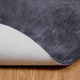 Faux Sheepskin Rug TAFALLA Anthracite 200 cm Polyester 42021605
