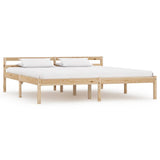 Bed Frame without Mattress Solid Pine Wood 160x200 cm 283194