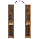 Bathroom Cabinet Old Wood 30 x 33 x 190 cm Engineered Wood 890758