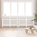 Radiator Covers 2 pcs White 152x19x81.5 cm MDF 3051378