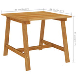 Dining Set Grey Solid acacia wood, PE rattan, Powder-coated steel 3068721