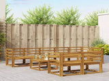 Outdoor Sofa Set 9 pcs Natural Solid Acacia Wood 3366587