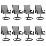 Dining Set Anthracite, Grey Textilene, Powder-Coated Steel Large 3060286