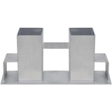 Firewood Stacking Aids 12 pcs Steel Silver 278715