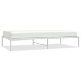 Metal Bed Frame without Mattress White 107x203cm 350909