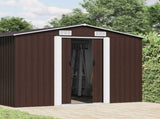 Garden Shed Brown 257x779x181 cm Galvanised steel 47035