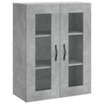 Highboard Concrete Grey 69.5x34x180 cm Engineered Wood 3198693