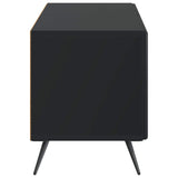 TV Cabinet Black Engineered Wood 897556