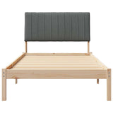 Bed Frame with Headboard Brown 100 x 200 cm Solid Pine Wood 878910
