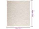Rug ZIZUR Cream 160x230 cm Jute Look Indoor and Outdoor 4010379