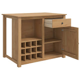 Kitchen Trolley PANAMA 2 pcs Honey Wax 112 x 77 x 90 cm 3425392