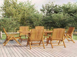 7 Piece Garden Dining Set Solid Wood Teak 3154921