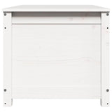 Storage Box White 110x50x45.5 cm Solid Wood Pine 823540