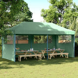 Foldable Party Tent Pop-Up with 3 Sidewalls Green 4004944