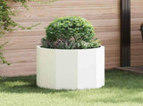 Planter White 60 x 60 x 50 cm Steel 883760