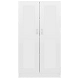 Book Cabinet High Gloss White 82.5x30.5x150 cm Engineered Wood 802729