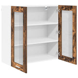 Hanging Cabinet Smoked Oak 80 x 31 x 80 cm Engineered Wood 884326