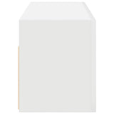 Bathroom Wall Cabinet White 80x25x30 cm Engineered Wood 860076