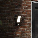 Outdoor LED Wall Lights with Sensors 2pcs Black Die-cast Aluminium 4006263