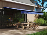 3 x 2.5m Electric Awning with LED Light and Remote Controller, Aluminium Frame DIY Retractable T3398P315947