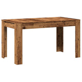 ZNTS Dining Table Old Wood 140x74.5x76 cm Engineered Wood 856572