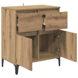 Sideboard Artisan Oak 60 x 35 x 70 cm Engineered Wood and Iron 881219