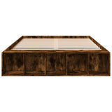 Bed Frame without Mattress Smoked Oak 135x190 cm Double 3280591