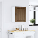 ZNTS Kitchen Wall Cabinet Lucca Brown Oak Engineered Wood 853811