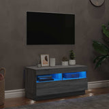 TV Cabinet with LED Lights Grey Sonoma 80x35x40 cm 815724