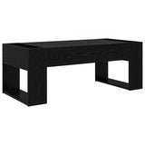 Coffee Table Black Oak 110 x 50 x 41 cm Engineered Wood 8000157