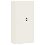File Cabinet White 90x40x220 cm Steel 3188314