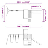 Outdoor Playset Impregnated Wood Pine 3279210