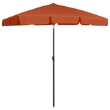 Beach Parasol Terracotta 180x120 cm 314724