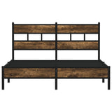 Bed Frame without Mattress with Headboard Sonoma Oak 140x190 cm 4017200