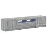 5 Piece LED TV Cabinet Grey Sonoma Engineered Wood 3417010