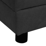 Dog Sofa with Pillow Black 83x44x44 cm Plush 171102