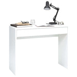 ZNTS FMD Desk with Wide Drawer 100x40x80 cm White 428711