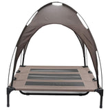 Dog Bed Folding Manual Brown 122 x 93 x 106.5 cm Steel 42008172