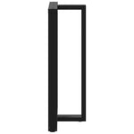 ZNTS Bar Table Legs T-Shaped 2 pcs Black 60x35x cm Steel 4013104